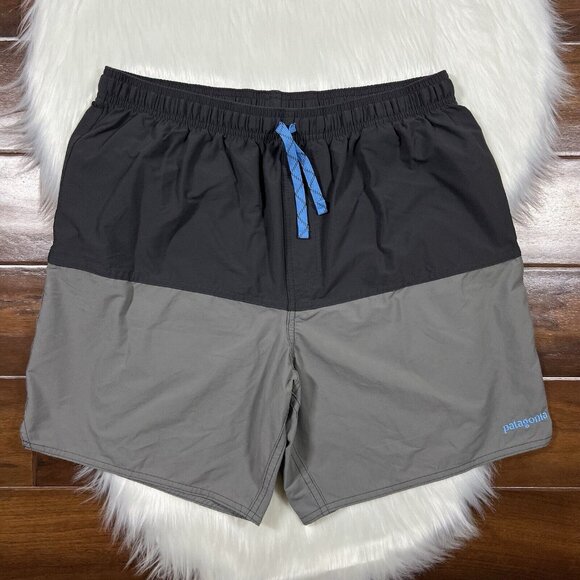 Patagonia Men's Size Large Colorblock‎ Stretch Wavefarer Volley Shorts Unlined - Picture 1 of 8
